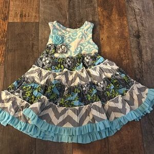 Mustard Pie Baby Patterned Dress